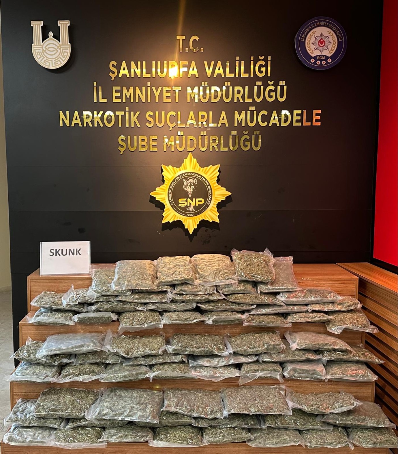 Şanlıurfa’da Polis Uyuşturucuya Geçit Vermiyor: 35 Kilo Skunk Ele Geçirildi