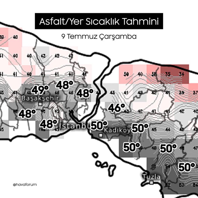 İstanbul’da Asfalt Cehennemi: Sıcaklık 50 Dereceye Dayanacak