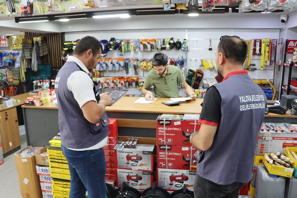 Yalova Belediyesi Gelirler Müdürlüğü yeni bir sistem ile denetimlere başladı