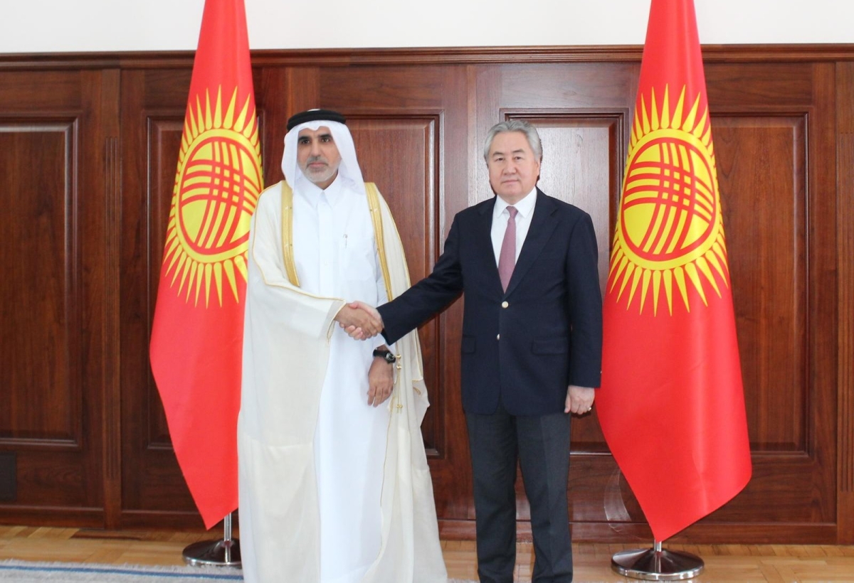 Al Marri, Kırgız Cumhuriyeti Dışişleri Bakanı Kulubayev ile görüştü