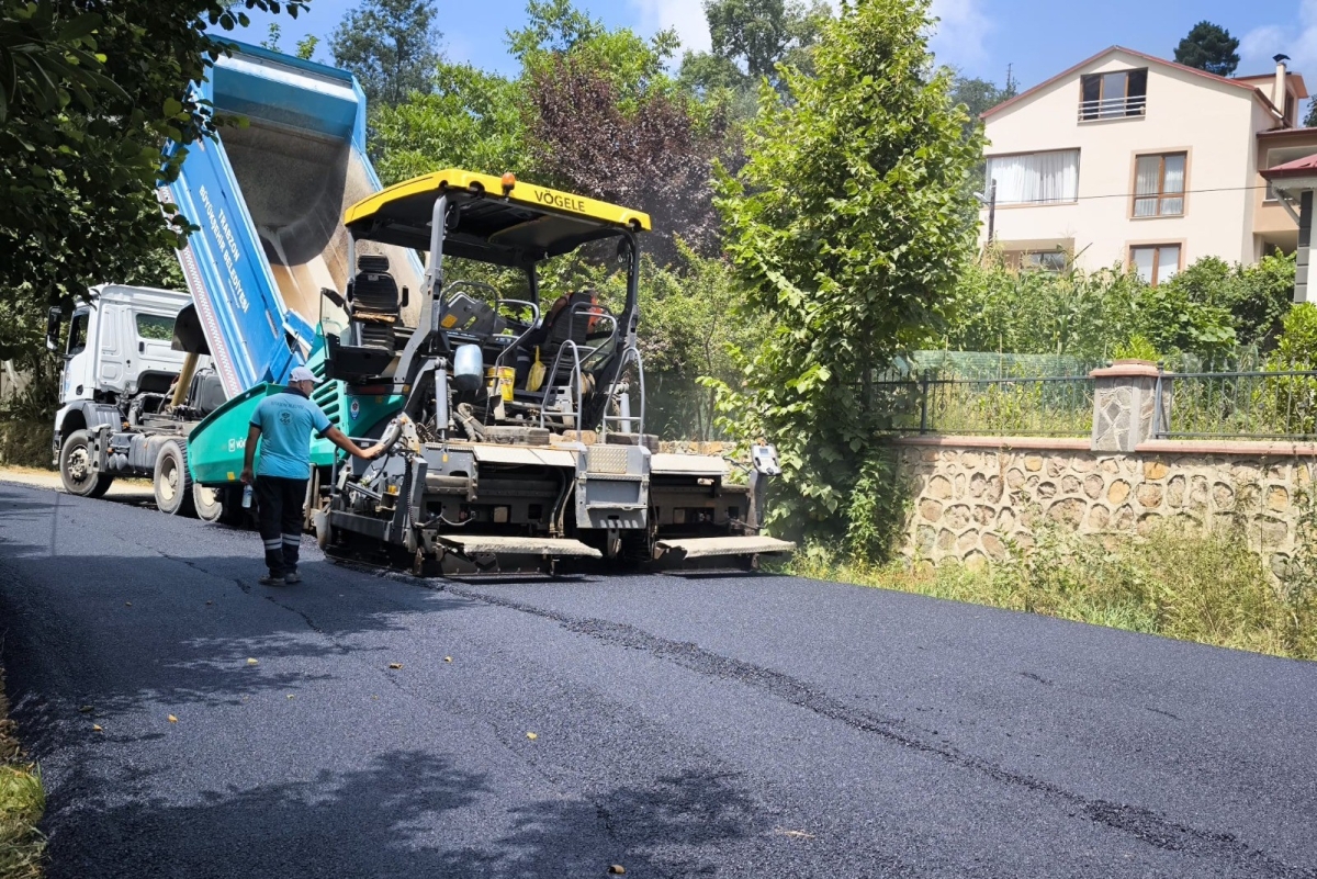 Trabzon Büyükşehir Belediyesi'nden asfalt çalışması