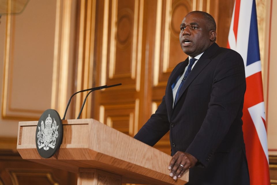 Lammy: Çatışma iki devletli bir çözümle çözülmelidir