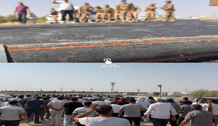 Şanlıurfa’da Suları Kesilen Çiftçilerden Tepki: Yolu Trafiğe Kapattılar