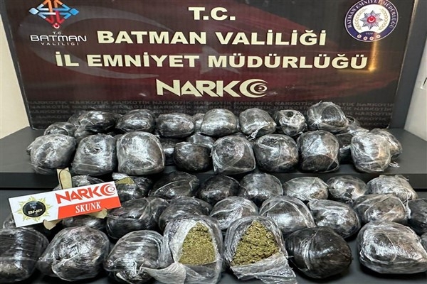 Batman'da 22 Kilo 150 gram SKUNK uyuşturucu maddesi ele geçirildi