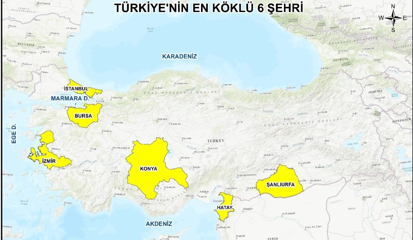  TÜRKİYE’NİN EN KÖKLÜ 6 ŞEHRİ