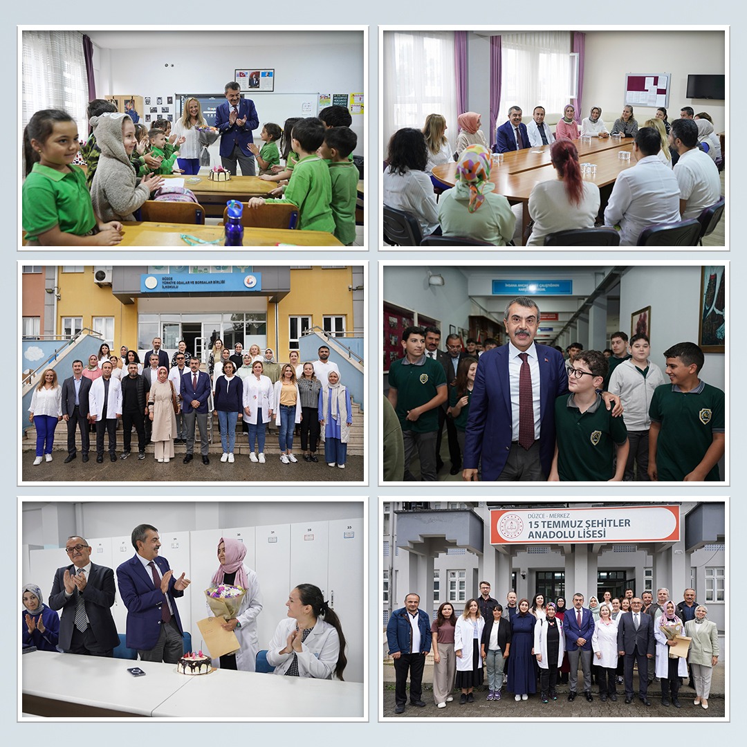 Millî Eğitim Bakanı Yusuf Tekin’den Düzce’de Sürpriz Ziyaret