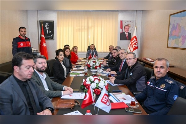 112 Acil Çağrı Hizmetleri İl Koordinasyon Komisyonu Toplantısı yapıldı