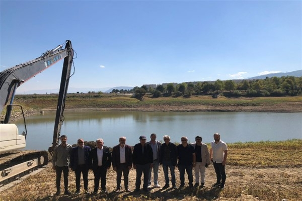 CHP İnegöl İlçe Başkanı Şahin’den Yeniceköy Göleti’nde inceleme
