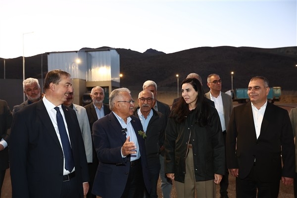 Büyükkılıç'tan Yeşilhisar'daki Katı Atık Transfer İstasyonu ve Fen Lisesine ziyaret