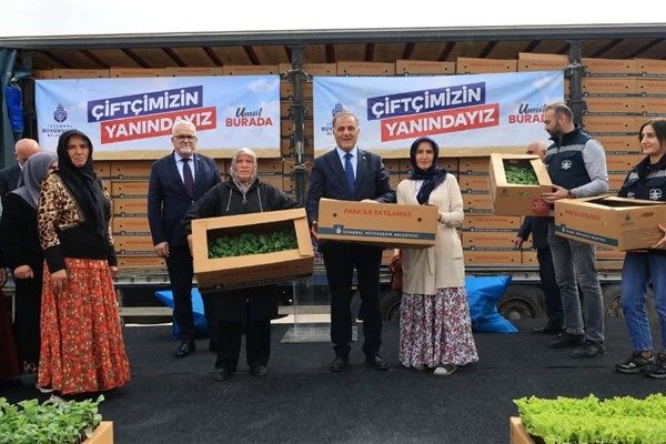 İBB, çiftçi ve arıcılara yem ve fide desteğini sürdürüyor