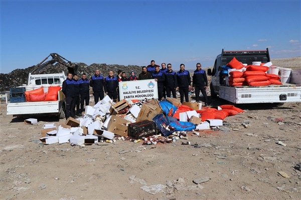 Haliliye Belediyesi’nden kaçak imalathaneye operasyon
