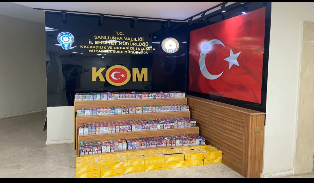 Şanlıurfa’da Kaçakçılık Operasyonu: 1,5 Milyon TL Değerinde Kaçak Ürün Ele Geçirildi