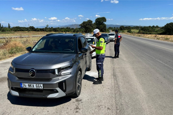 Çanakkale'de Jandarmadan 'Huzur ve Güven' trafik denetimi