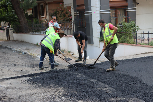 Cevizli Mahallesi'nde asfalt serim çalışması gerçekleştirildi