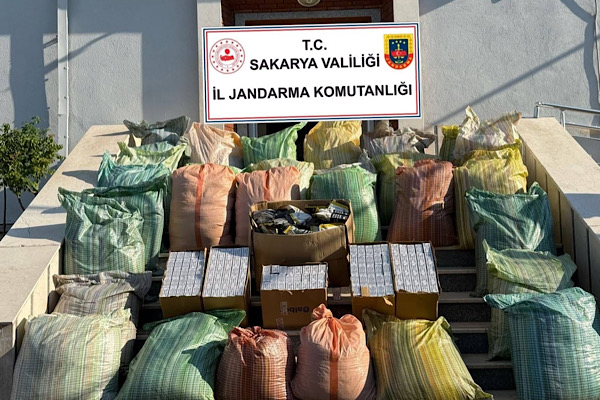 Sakarya'da kaçak tütün operasyonu