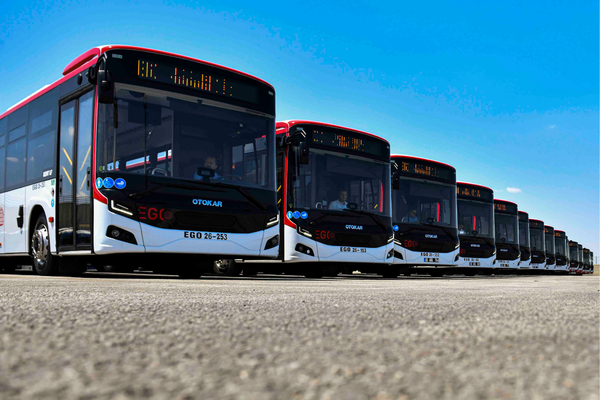 Ankara'da EGO filosuna 20 yeni otobüs eklendi