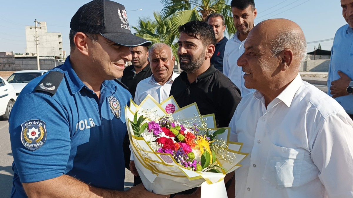 Akçakale Muhtarlarından Emniyet Müdürü Mehmet Telli'ye Teşekkür Ziyareti