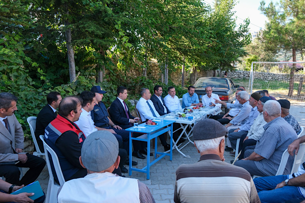 Vali Çiçek, Sarıveliler ve Başyayla’da ziyaretler gerçekleştirdi