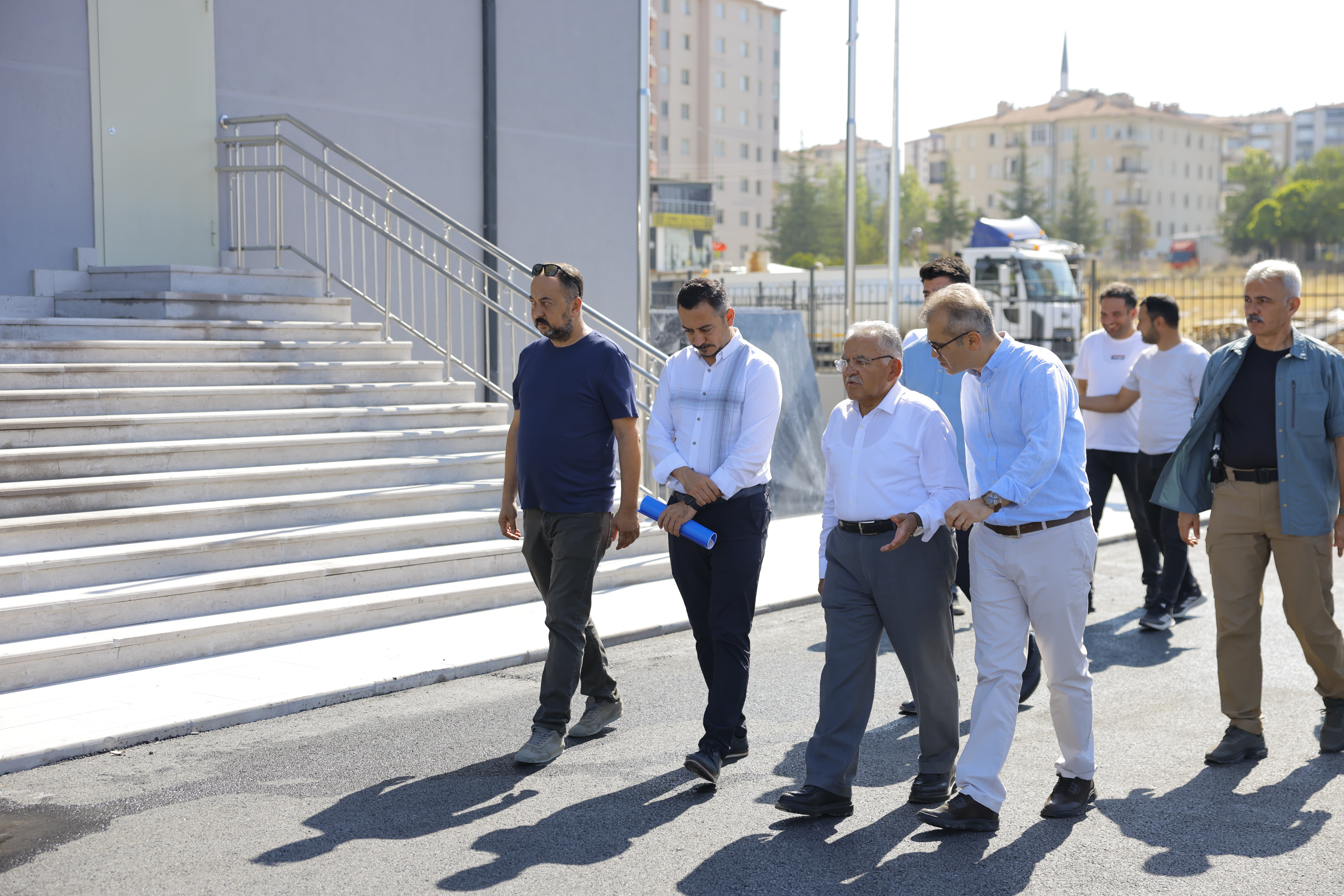 Başkan Büyükkılıç, Gökkent’te 16 derslikli okul projesini inceledi