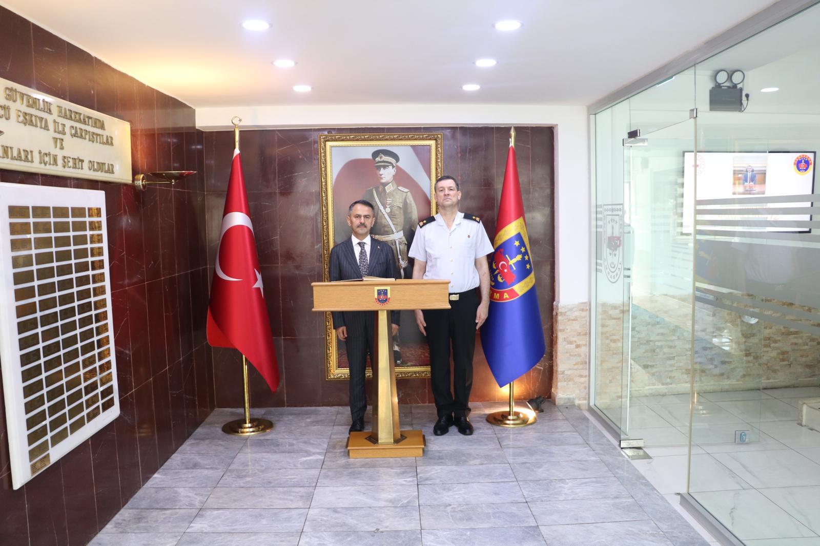 Vali Aktaş’tan İl Jandarma Komutanı Avcı’ya hayırlı olsun ziyareti