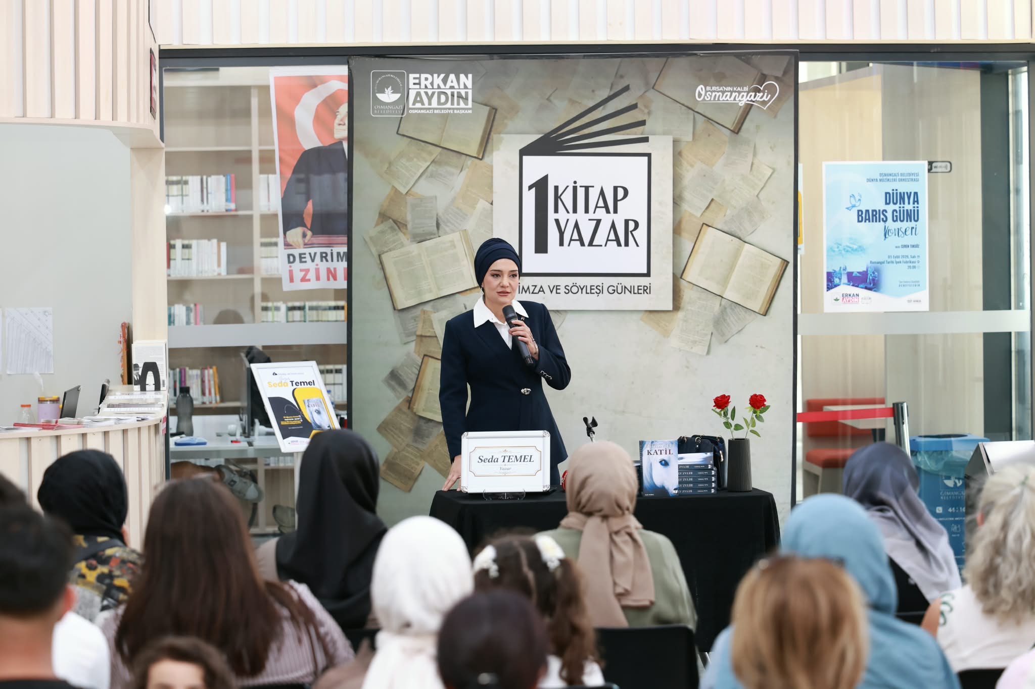 Osmangazi’de yazar Seda Temel okurlarıyla buluştu