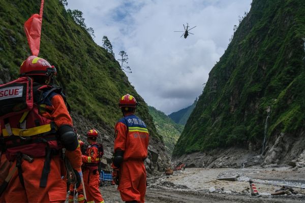 Xizang’daki heyelan bölgesinde tüm imkânlar seferber edildi