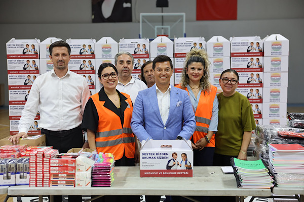 Marmaris'te ihtiyaç sahibi öğrenciler için eğitim desteği başladı