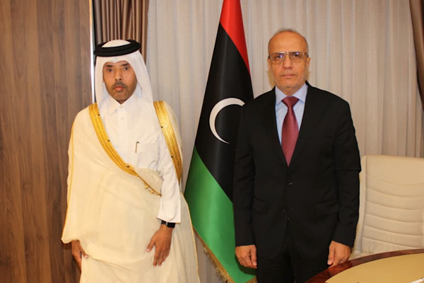 Libya Cumhurbaşkanlığı Konseyi Başkan Yardımcısı, Katar’ın Trablus Büyükelçisi ile görüştü