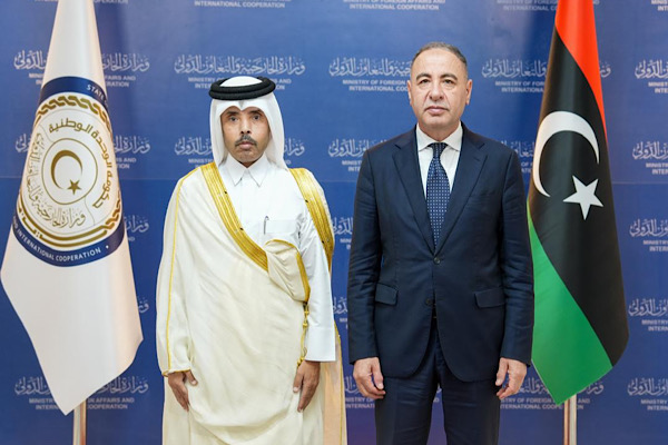 Libya Dışişleri Bakan Vekili Al Baour, Katar Büyükelçisi Al Dosari ile görüştü