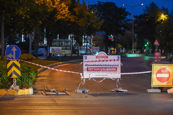 Troya Caddesi'ndeki yenileme çalışmaları tamamlandı