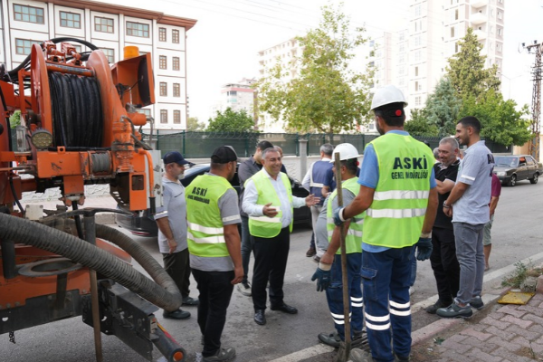 ASKİ’den kış hazırlığı kapsamında kanal hatlarında temizlik