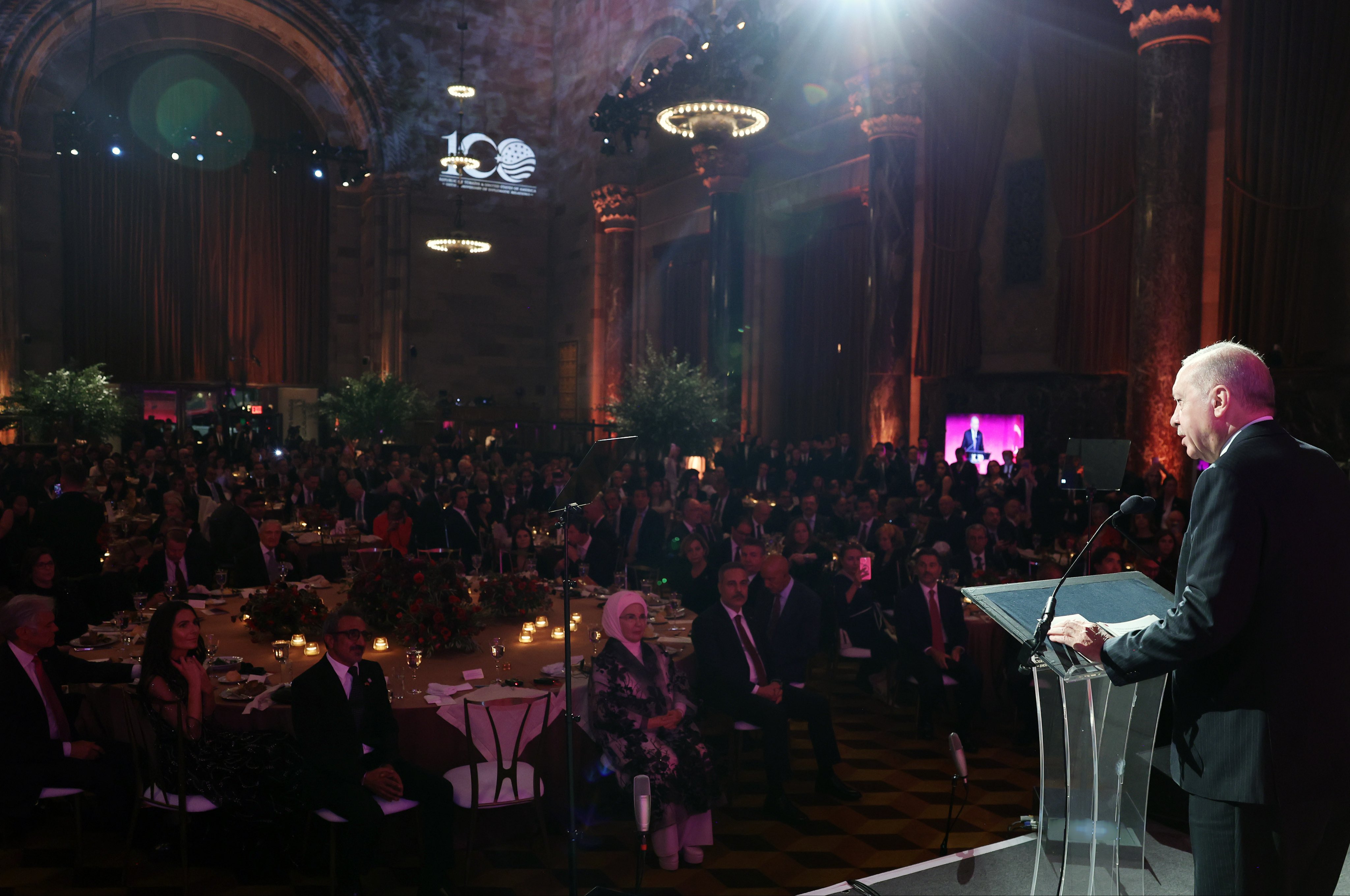 Erdoğan, “100 Yıllık Dostluk: Türkiye-Amerika Birleşik Devletleri” etkinliğine katıldı