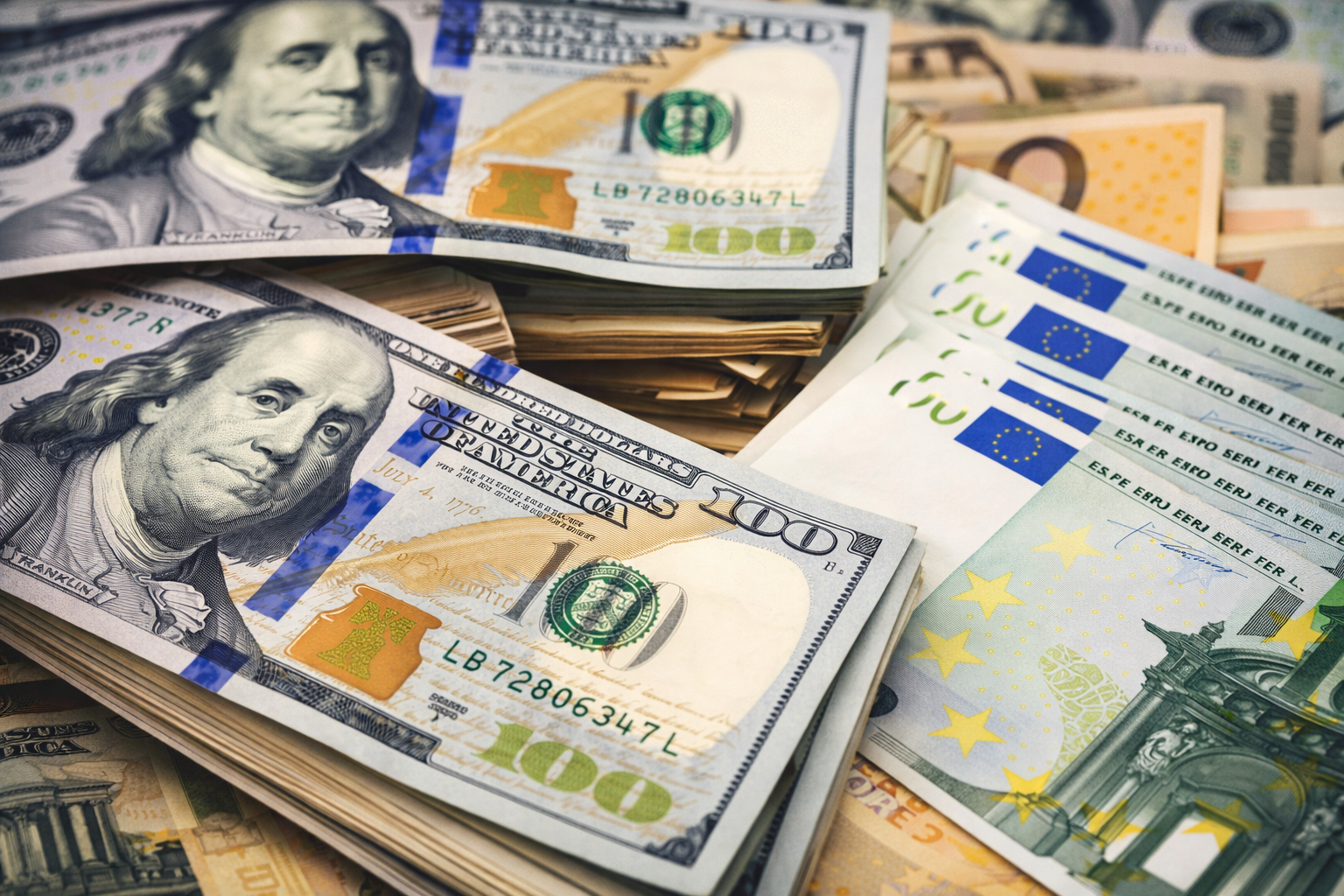 Döviz piyasalarında dolar ve euro yatay seyretti