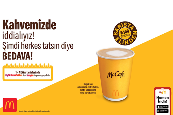 Ekim’de kahveler yine McDonald’s Türkiye’den