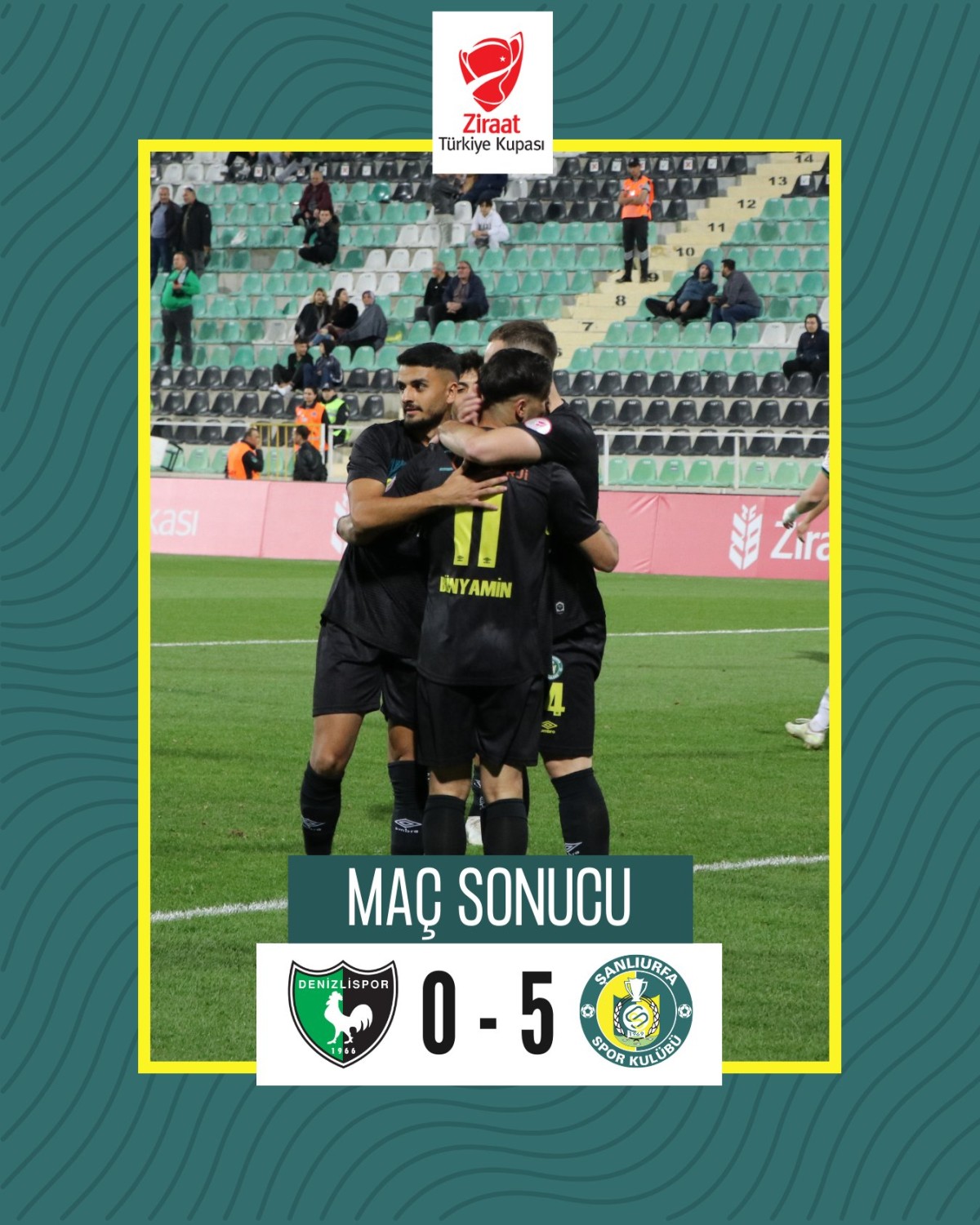 Urfaspor 5'inci Tura 5 Gol Atarak Çıktı