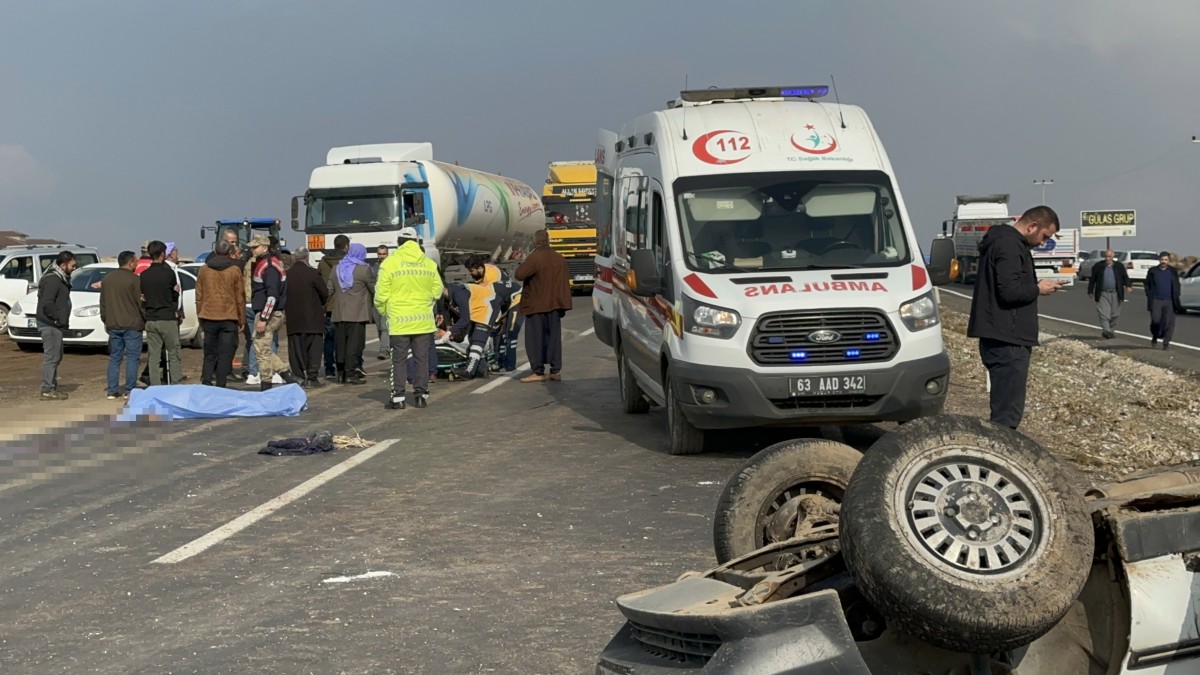 Şanlıurfa Siverek’te trafik kazası: 1 ölü, 4 yaralı  