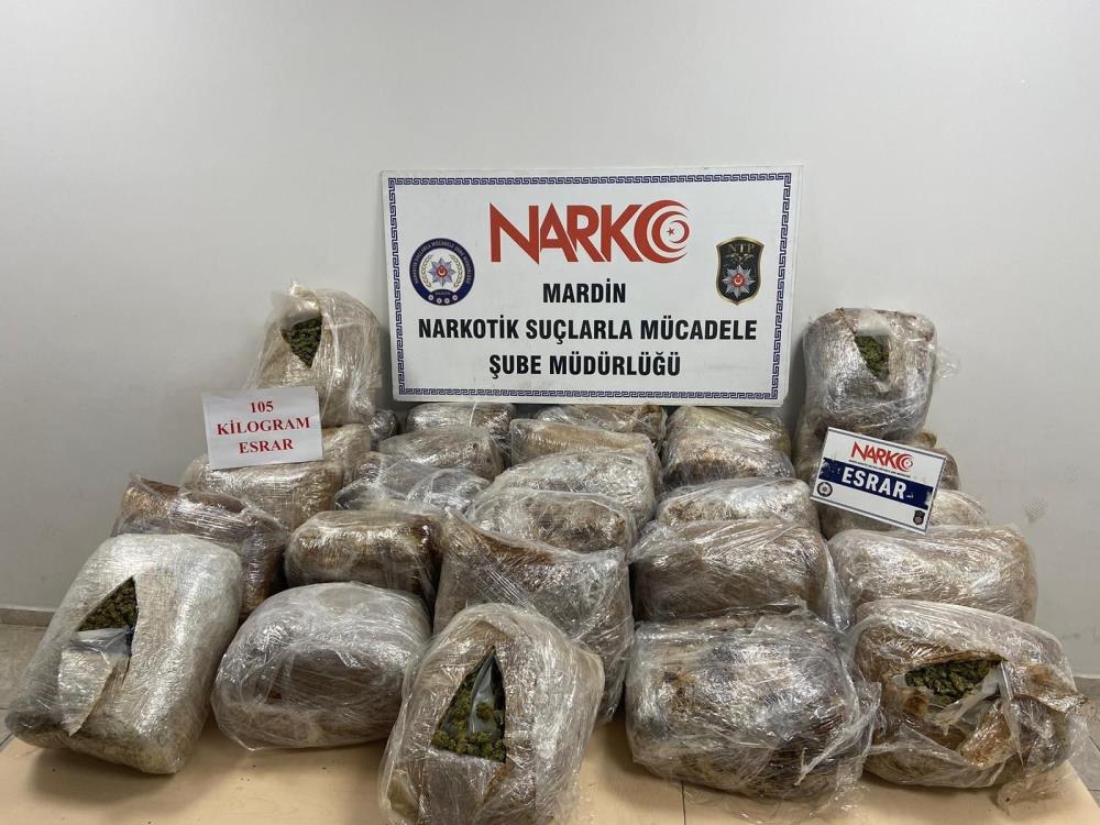 105 kilogram esrar ele geçirildi 9 gözaltı 