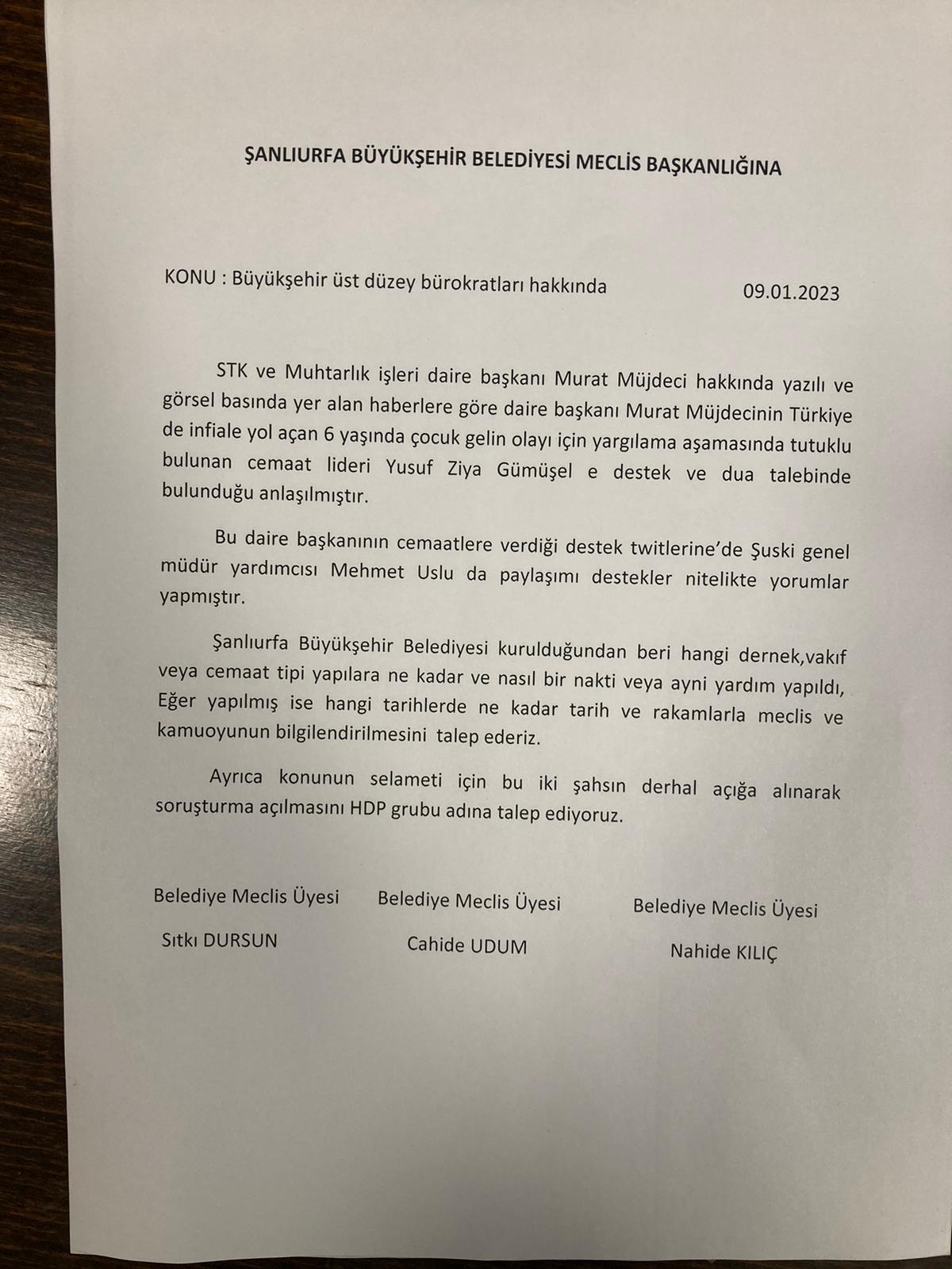 Urfa Belediye Meclisinde Tartışmalı Geçen Oturum