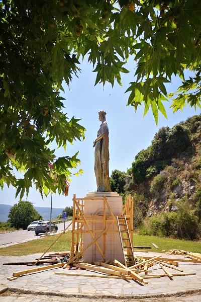 Meryem Ana heykeli restore ediliyor