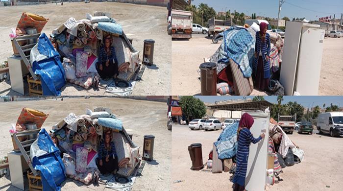 Şanlıurfa'da sokağa atılan yaşlı kadın yetkilerden yardım bekliyor

