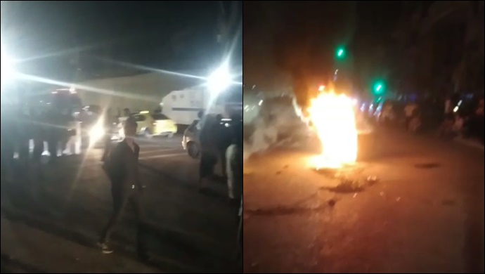 Urfa'da DEDAŞ'a İsyan: Vatandaşlar lastik yaktı yolu trafiğe kapattı 