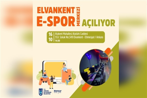 Yeni e-spor merkezi Elvankent'te açılıyor