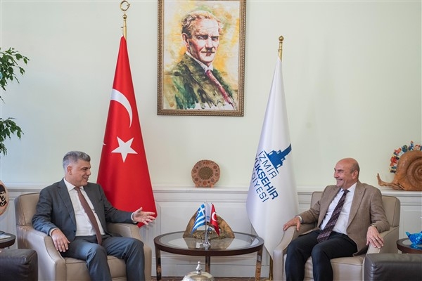 Yunanistan’ın İzmir Başkonsolosu Kostas, Başkan Soyer’i ziyaret etti