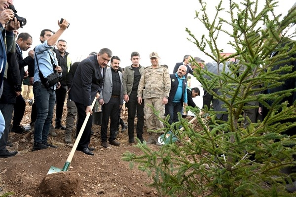 Cumhuriyetin 100. yılı anısına binlerce fidan dikildi