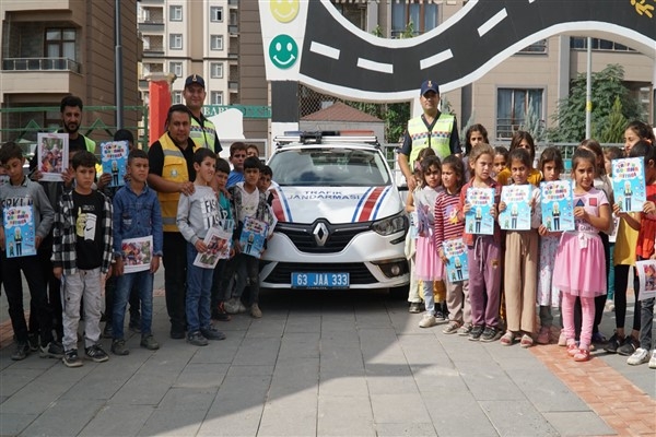 Haliliye'de miniklere trafik eğitimi