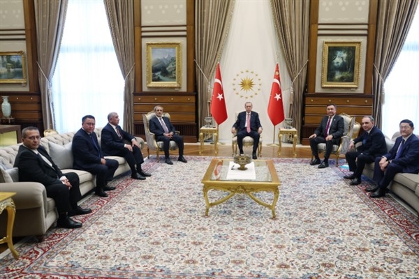 Cumhurbaşkanı Erdoğan, Türk Devletleri Teşkilatı başsavcılarını kabul etti