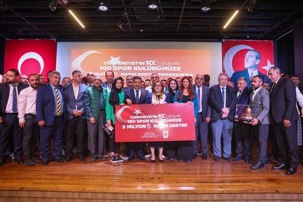 Gaziantep Büyükşehir Belediyesi’nden amatör spor kulüplerine destek