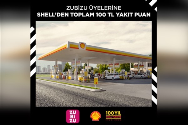 ZUBİZU üyelerine Shell’den toplam 100 TL yakıt puan