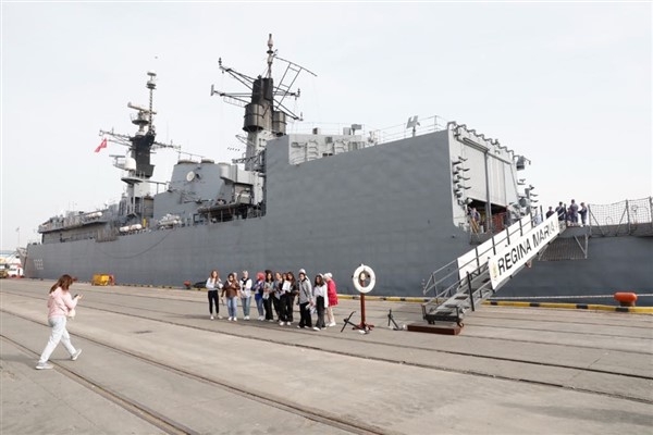 Romanya Deniz Kuvvetleri'ne ait fırkateyn, Samsun’da ziyarete açıldı