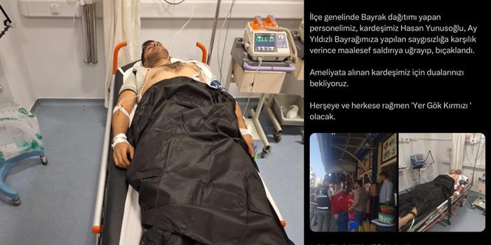 Şanlıurfa’da Bayrak Dağıtan Zabıta Amirine Bıçaklandı